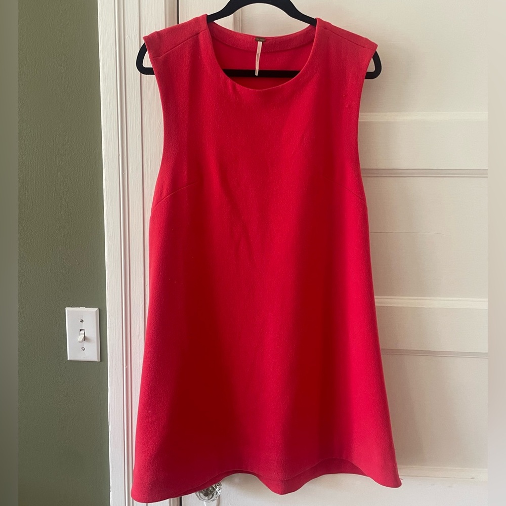 Free People Red Shift Cocktail Dress